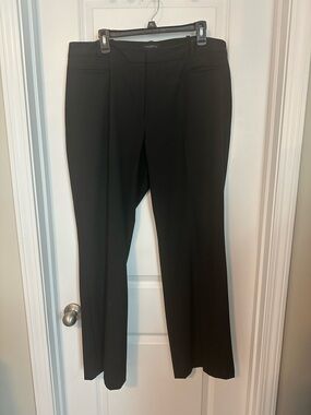 Talbots Black Straight-Leg Dress Trousers